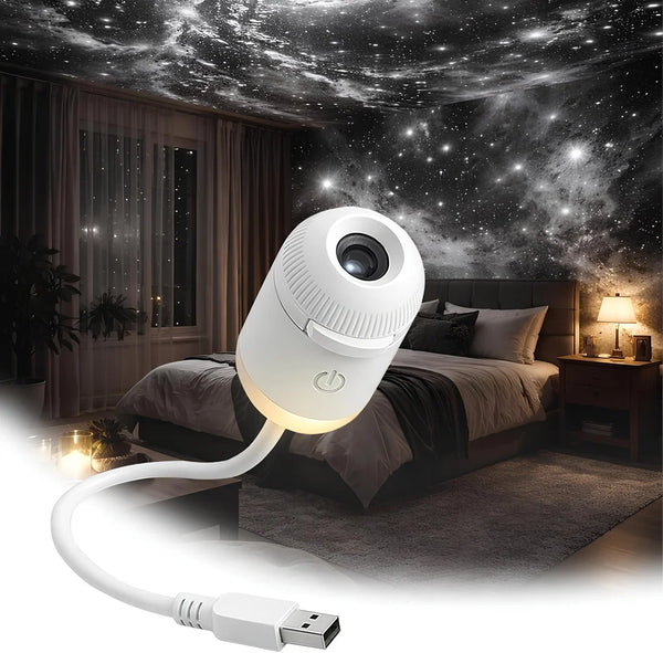 GlowCast Nova 2-in-1 Galaxy Projector & Night Light