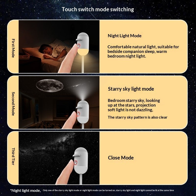GlowCast Nova 2-in-1 Galaxy Projector & Night Light